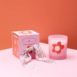 La Chaise Longue Senteurs-BOUGIE CHOUCHOU FLOWER POWER ROSE