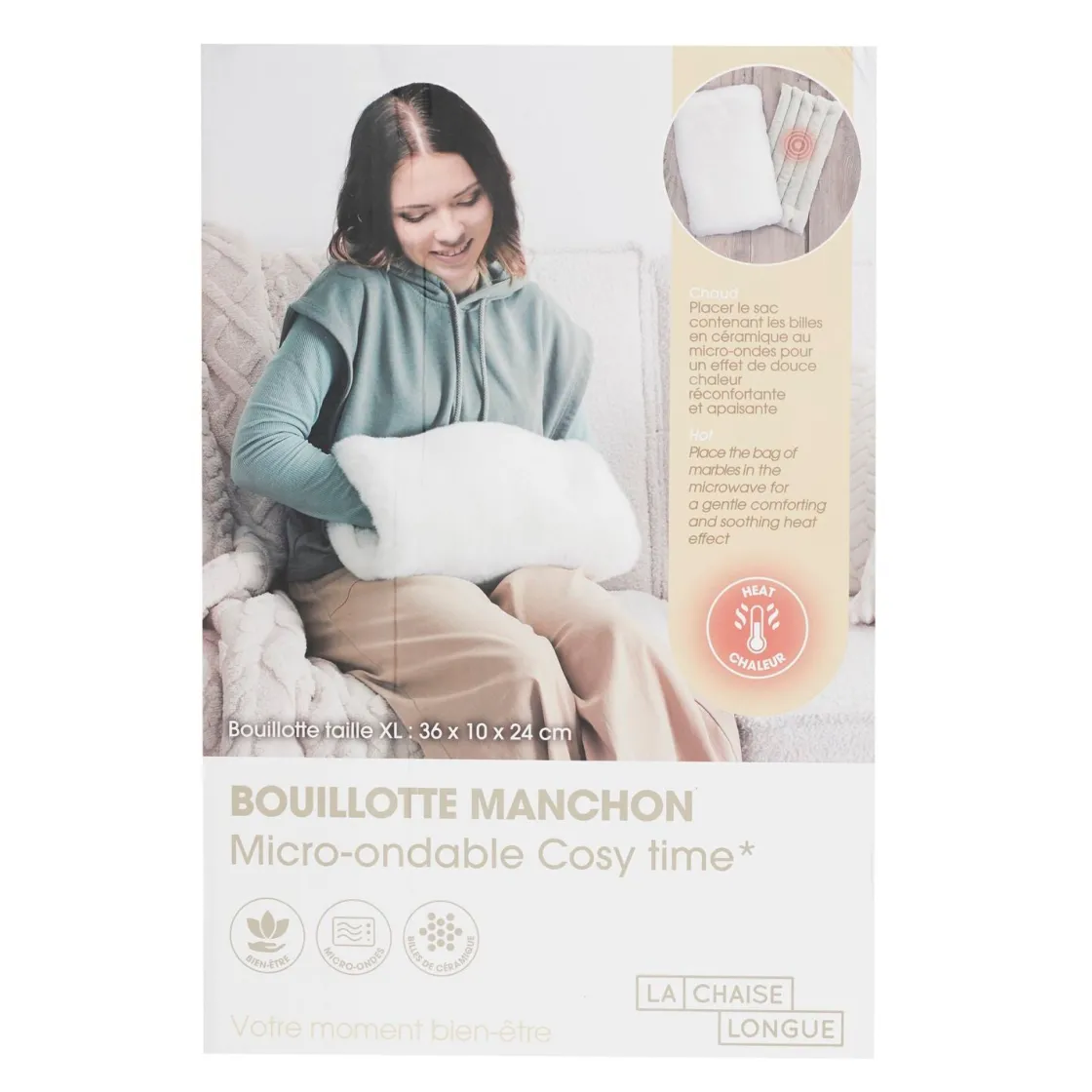 La Chaise Longue Cocoon-BOUILLOTTE MANCHON COSY TIME