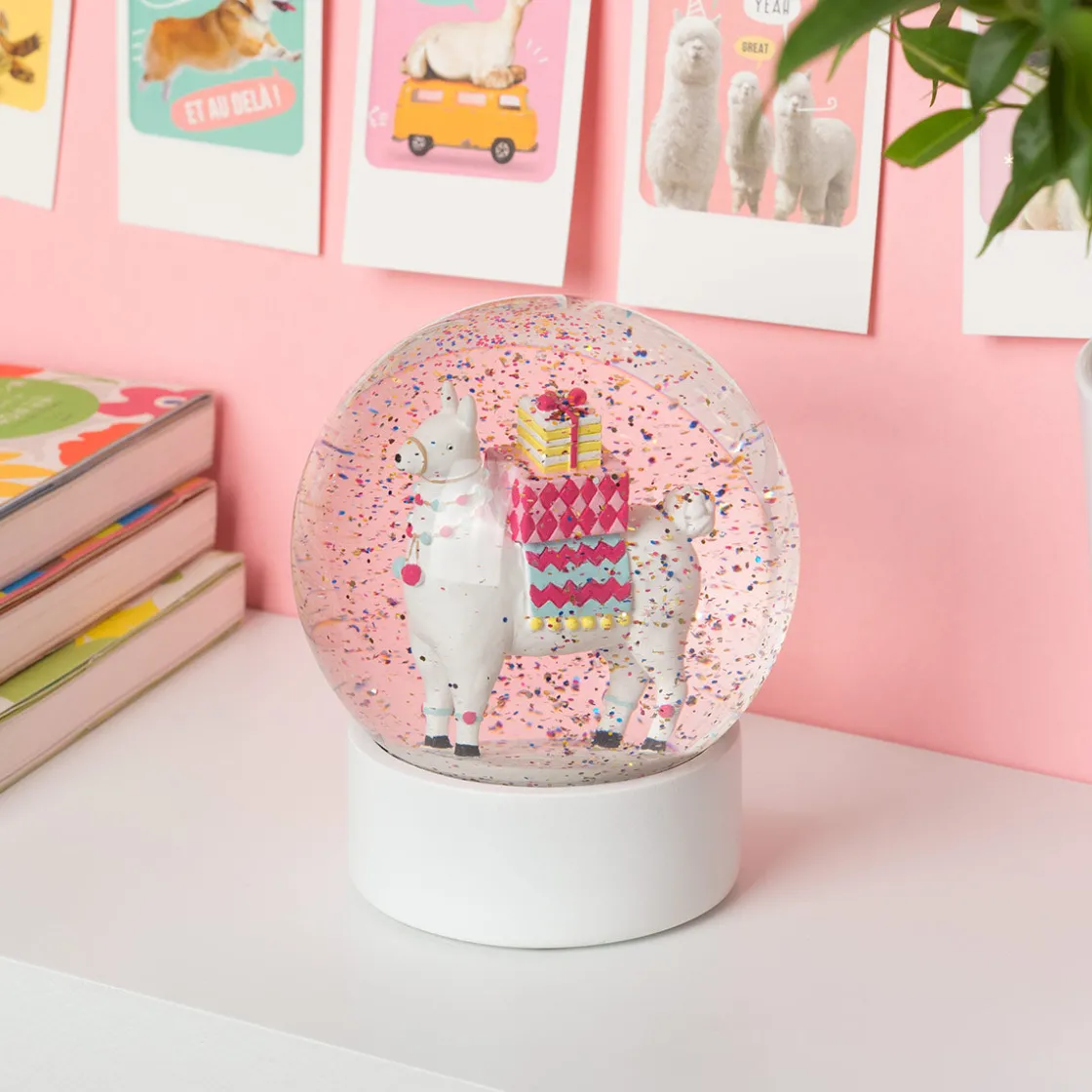 La Chaise Longue Déco-BOULE A NEIGE LAMA