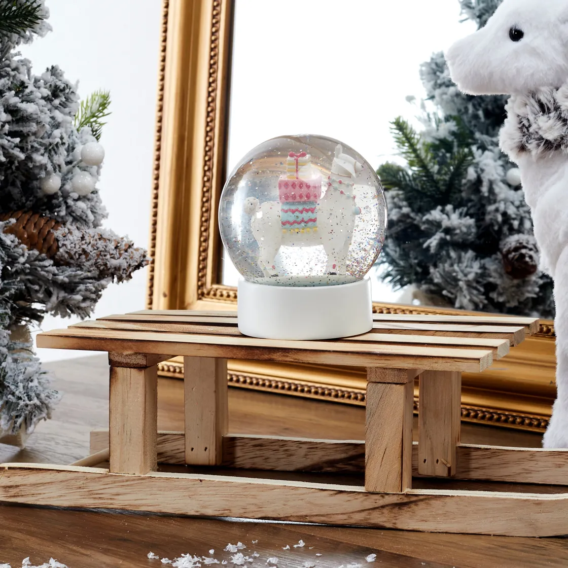 La Chaise Longue Déco-BOULE A NEIGE LAMA