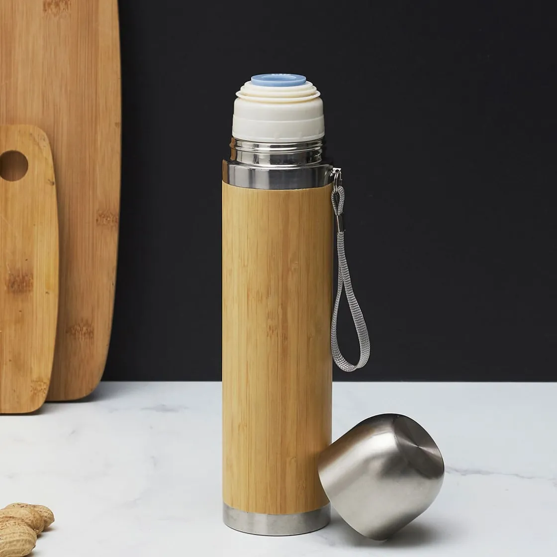 La Chaise Longue Thé & Café-BOUTEILLE BAMBOU ISOTHERME