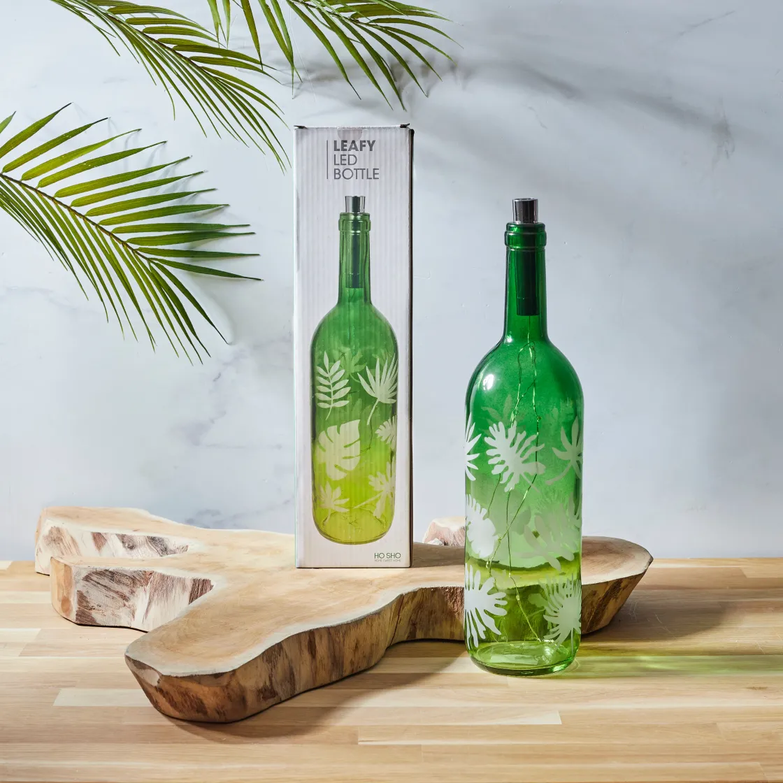 La Chaise Longue Déco Lumineuse|Déco-BOUTEILLE LED LEAFY