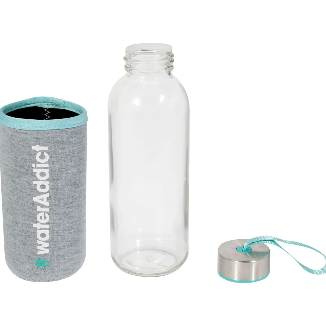 La Chaise Longue Boissons & Cocktails-BOUTEILLE WATER ADDICT BLEU