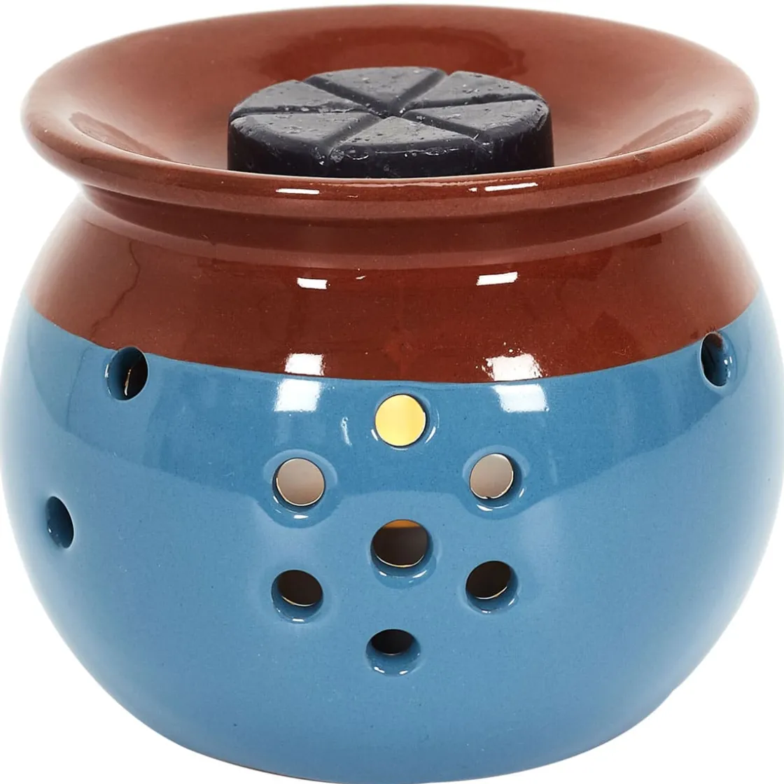 La Chaise Longue Senteurs-BRULEUR BICOLORE BLEU