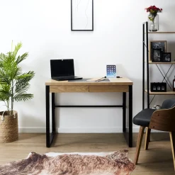 La Chaise Longue Mobilier-BUREAU EN BOIS ET METAL