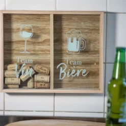 La Chaise Longue Vin & Champagne-CADRE BOUCHON ADDICT BIERE ET VIN