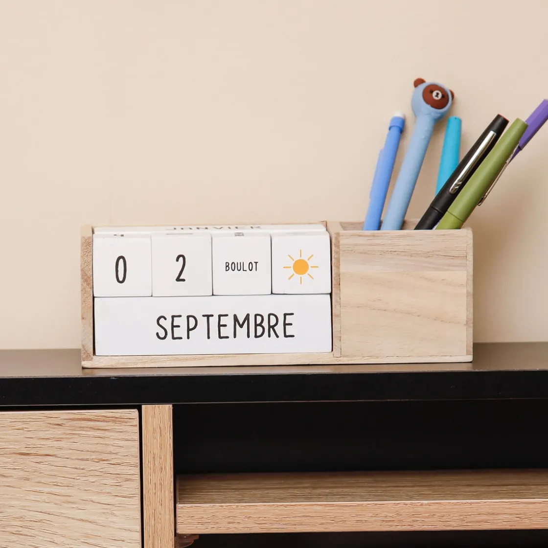 La Chaise Longue Loisirs & Entretien-CALENDRIER PERPETUEL POT A CRAYONS
