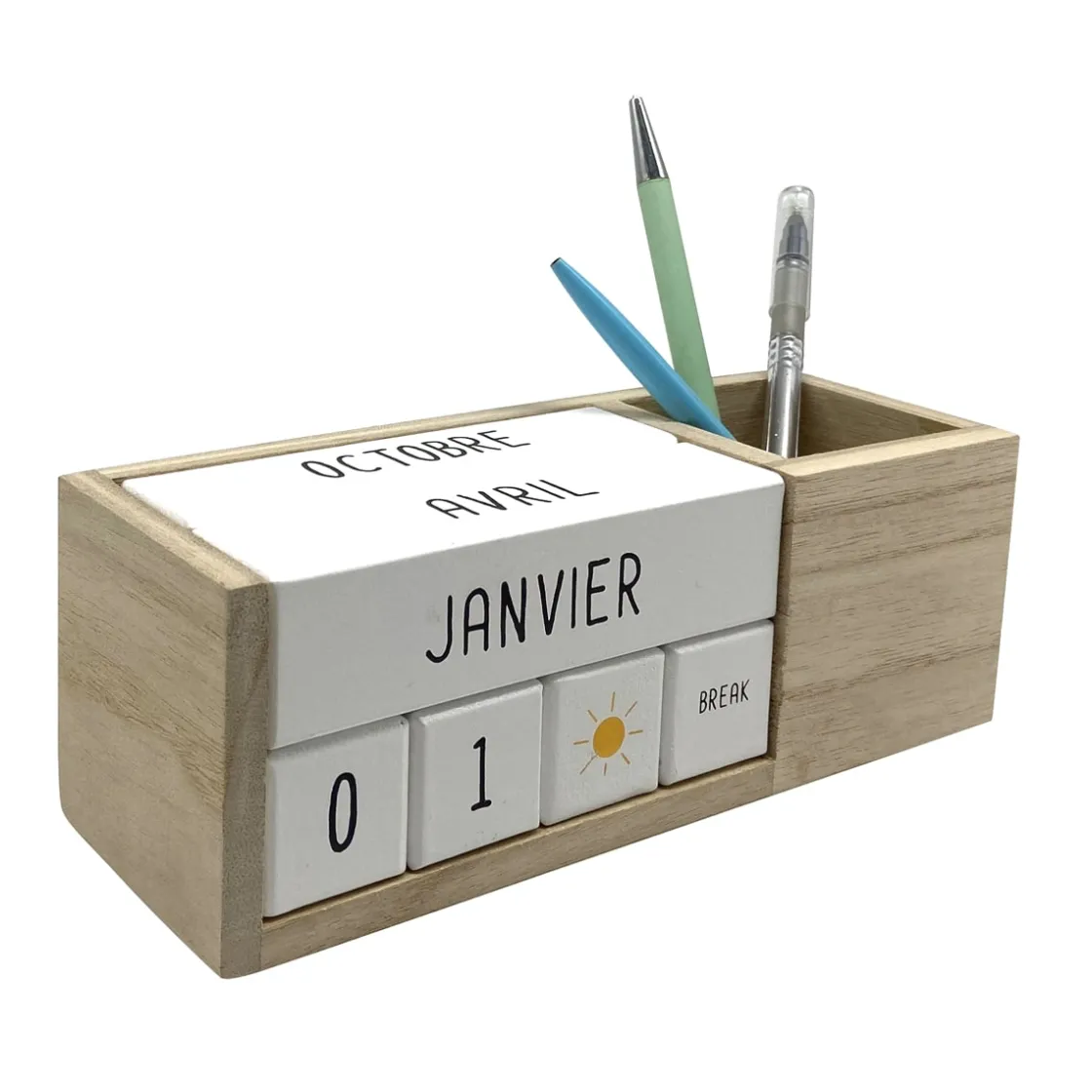 La Chaise Longue Loisirs & Entretien-CALENDRIER PERPETUEL POT A CRAYONS