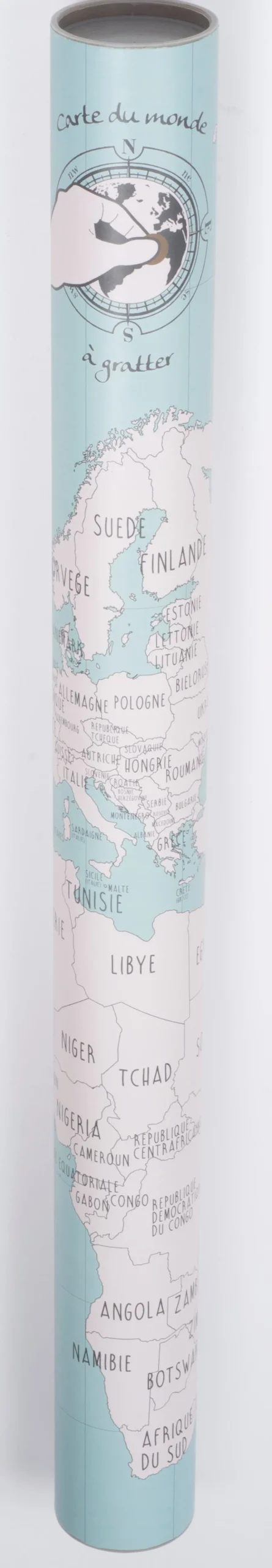 La Chaise Longue Loisirs & Entretien-CARTE DU MONDE A GRATTER