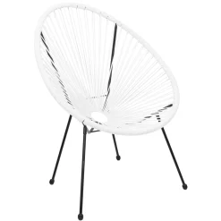 La Chaise Longue Mobilier-CHAISE ACAPULCO BLANC