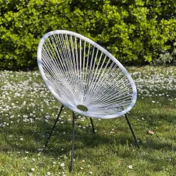 La Chaise Longue Mobilier-CHAISE ACAPULCO BLANC