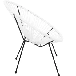 La Chaise Longue Mobilier-CHAISE ACAPULCO BLANC