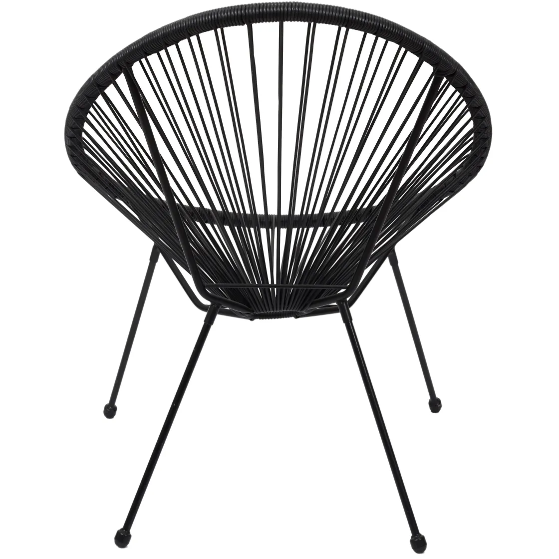 La Chaise Longue Mobilier-CHAISE ACAPULCO NOIR