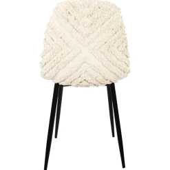 La Chaise Longue Mobilier-CHAISE MORA PIEDS METAL NOIR - Lot de 4