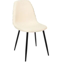 La Chaise Longue Mobilier-CHAISE MORA PIEDS METAL NOIR - Lot de 4