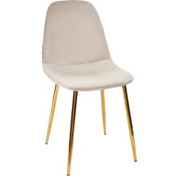 La Chaise Longue Mobilier-CHAISE PIEDS DORE - Lot de 4