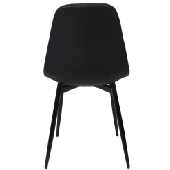 La Chaise Longue Mobilier-CHAISES MEMPHIS GRIS ET NOIR - Lot de 4