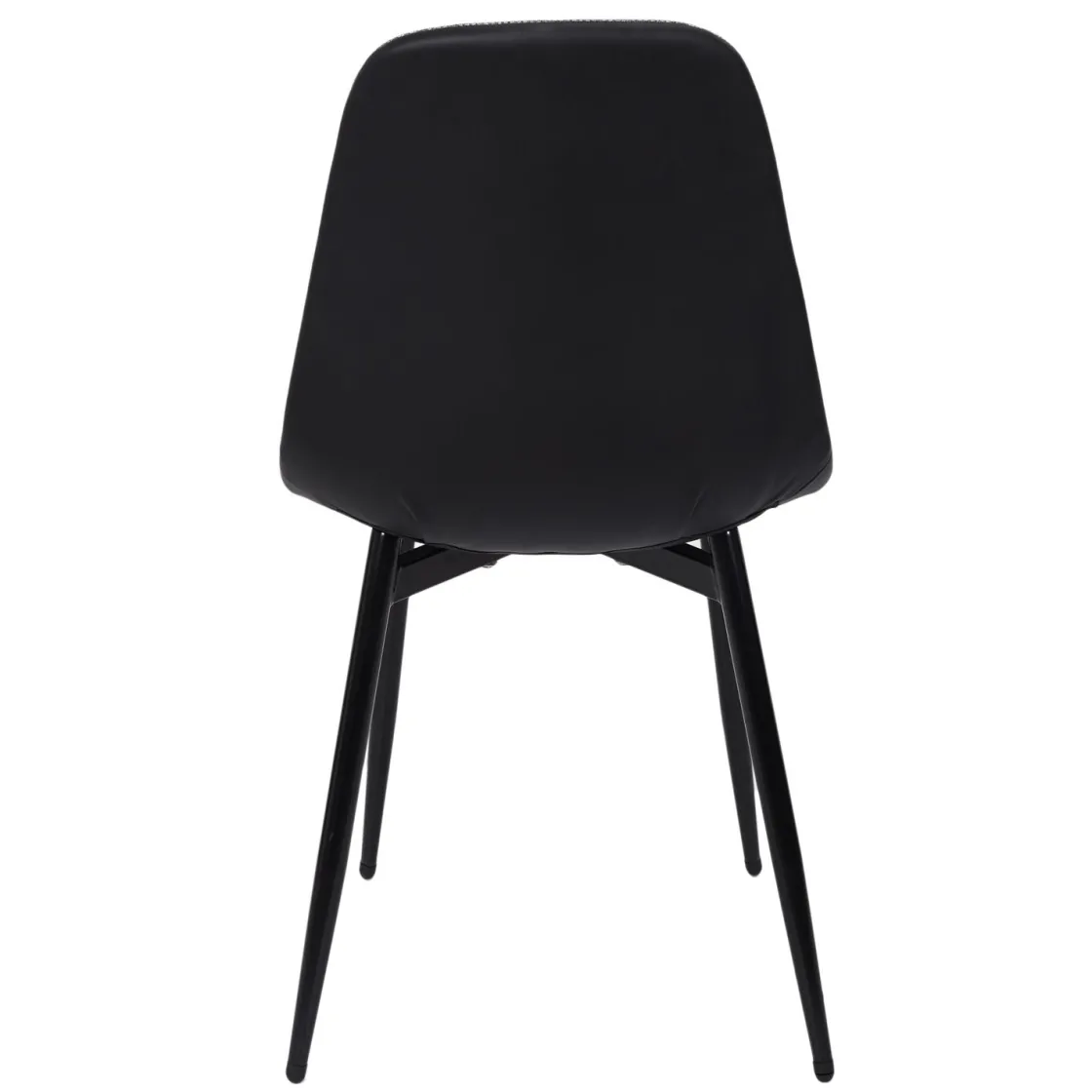 La Chaise Longue Mobilier-CHAISES MEMPHIS GRIS ET NOIR - Lot de 4