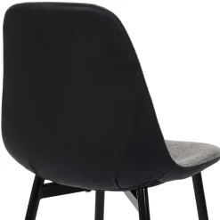 La Chaise Longue Mobilier-CHAISES MEMPHIS GRIS ET NOIR - Lot de 4