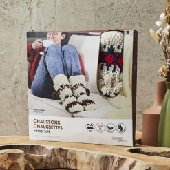 La Chaise Longue Cocoon-CHAUSSETTES JACQUARD FOREST FOLL