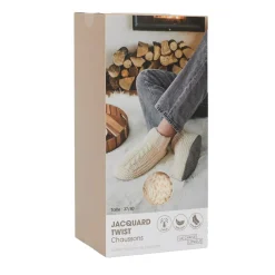 La Chaise Longue Cocoon-CHAUSSONS CHAUSSETTES JACQUARD COSY TIME