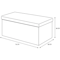 La Chaise Longue Mobilier-COFFRE BANC PLIABLE RETRO MOUTARDE