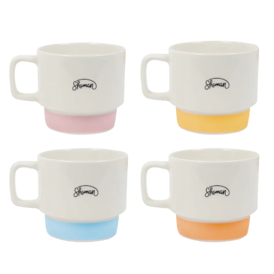 La Chaise Longue Thé & Café-COFFRET 4 TASSES EMPILABLES