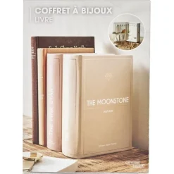 La Chaise Longue Déco-COFFRET A BIJOUX LIVRE IVOIRE