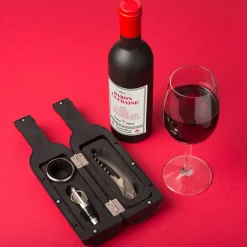 La Chaise Longue Vin & Champagne-COFFRET BOUTEILLE 3 ACCESSOIRES