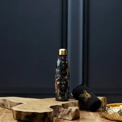 La Chaise Longue Thé & Café-COFFRET BOUTEILLE ISOTHERME TIGRE AVEC POCHETTE