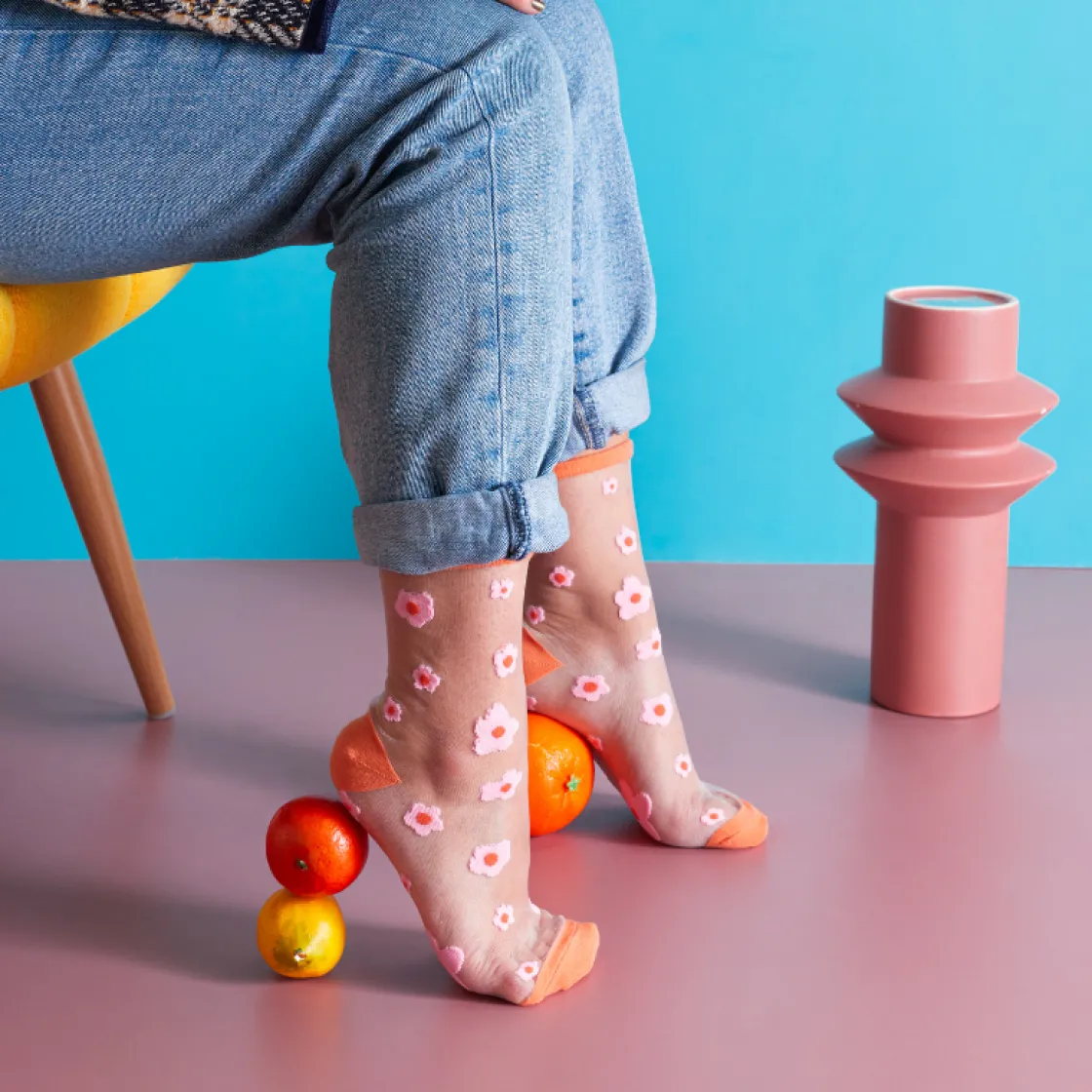 La Chaise Longue Mode-COFFRET DE 3 PAIRES DE CHAUSSETTES FLOWER POWER