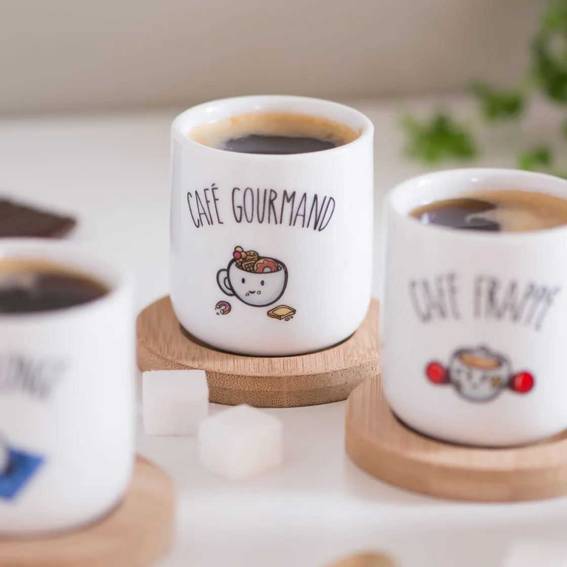 La Chaise Longue Thé & Café-COFFRET DE 4 TASSES A CAFE