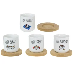 La Chaise Longue Thé & Café-COFFRET DE 4 TASSES A CAFE