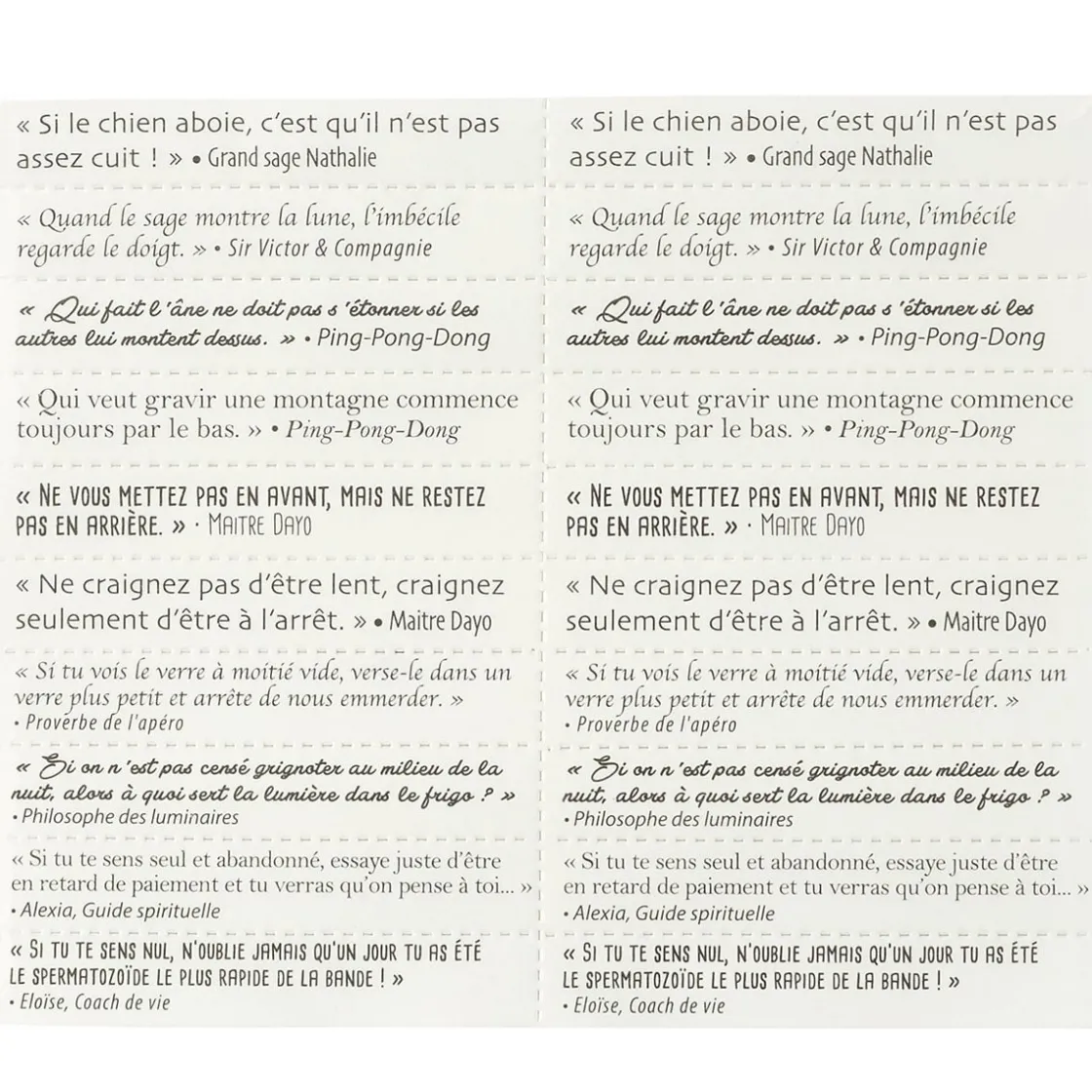 La Chaise Longue Sur Le Pouce|Accessoires-COFFRET FORTUNE COOKIES