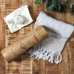 La Chaise Longue Massage & Relaxation|Beauté & Soin-COFFRET FOUTA BALI BEIGE