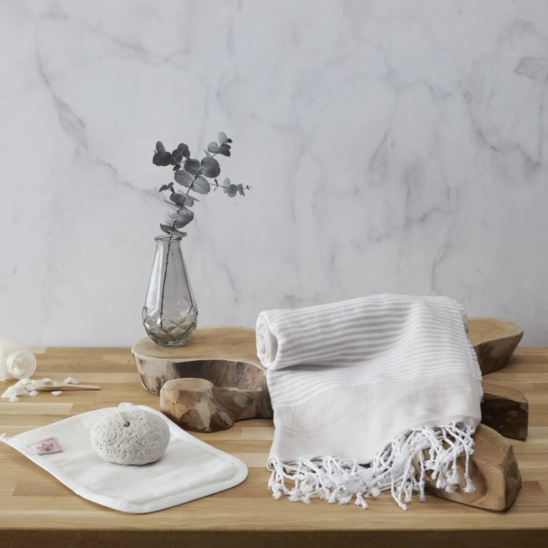 La Chaise Longue Massage & Relaxation|Beauté & Soin-COFFRET FOUTA BALI BEIGE