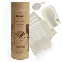 La Chaise Longue Massage & Relaxation|Beauté & Soin-COFFRET FOUTA BALI BEIGE