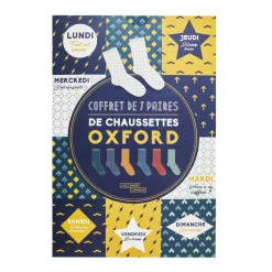 La Chaise Longue Mode-COFFRET SEMAINIER CHAUSSETTES ONLY FOR MEN