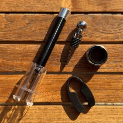 La Chaise Longue Vin & Champagne-COFFRET TIRE BOUCHON AIR COMPRIME