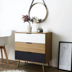 La Chaise Longue Mobilier-COMMODE 3 TIROIRS SVEN