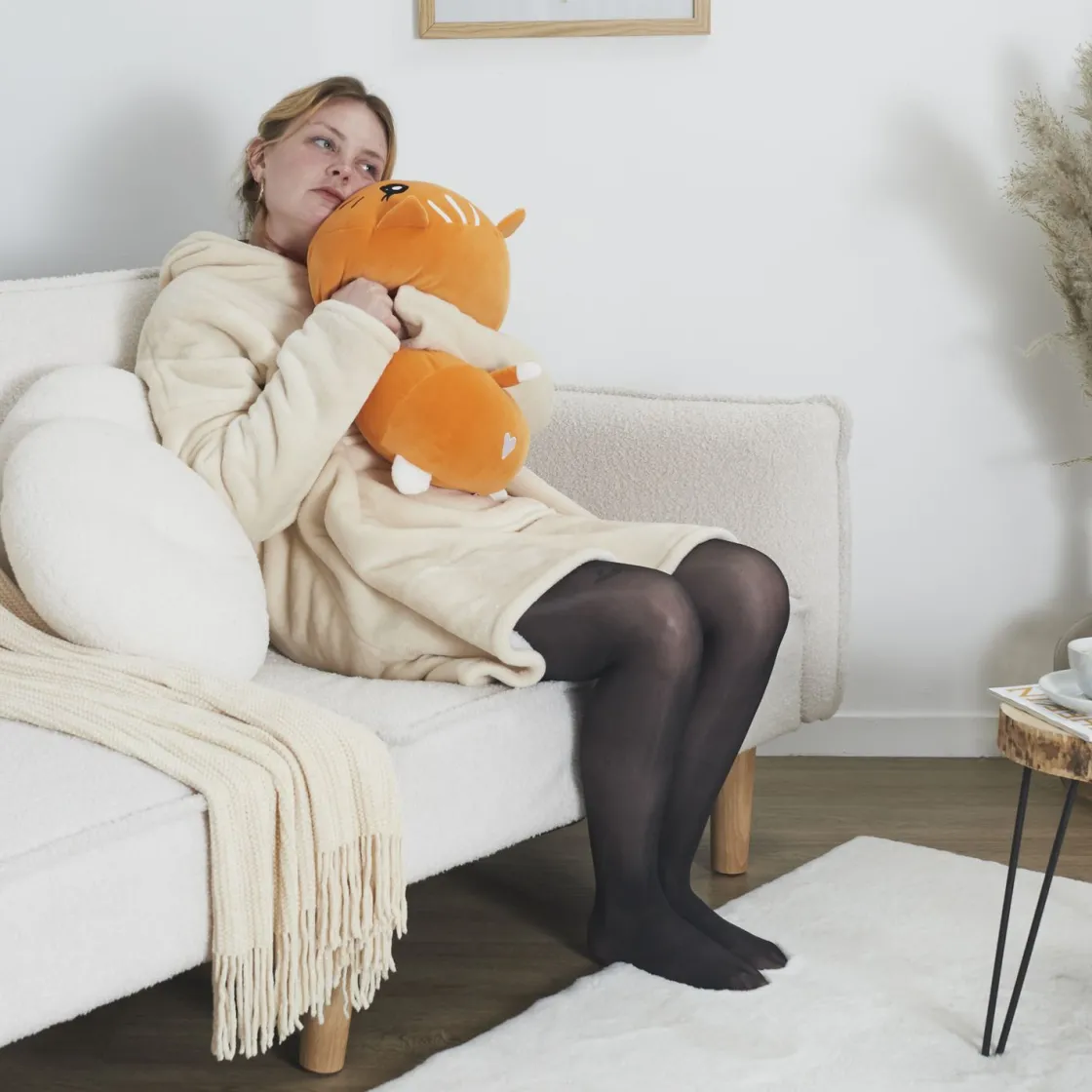 La Chaise Longue Cocoon-COUSSIN CHAT ROUX