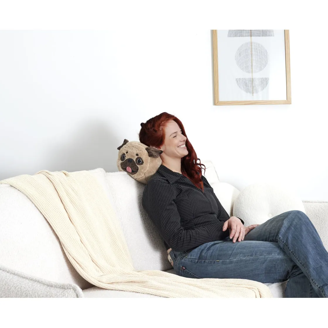 La Chaise Longue Cocoon-COUSSIN VIBRANT BOULEDOGUE