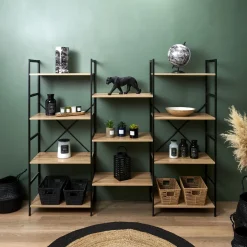 La Chaise Longue Mobilier-ETAGERE INDUS BOIS ET METAL