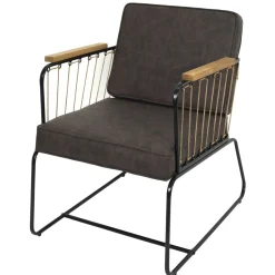 La Chaise Longue Mobilier-FAUTEUIL BENSON MARRON