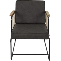 La Chaise Longue Mobilier-FAUTEUIL BENSON MARRON