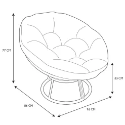 La Chaise Longue Mobilier-FAUTEUIL CANCUN COUSSIN NOIR