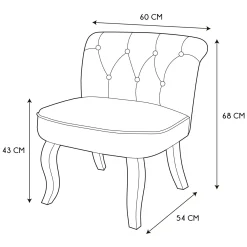 La Chaise Longue Mobilier-FAUTEUIL ELEONOR NOIR TISSU GRIS