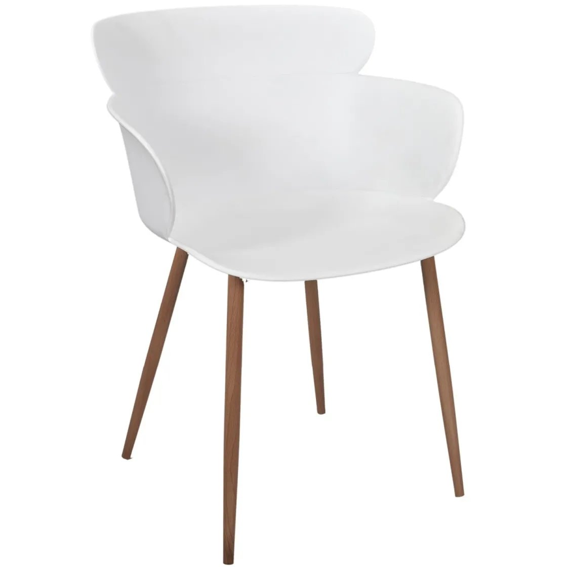 La Chaise Longue Mobilier-FAUTEUIL LORENS BLANC - Lot de 2