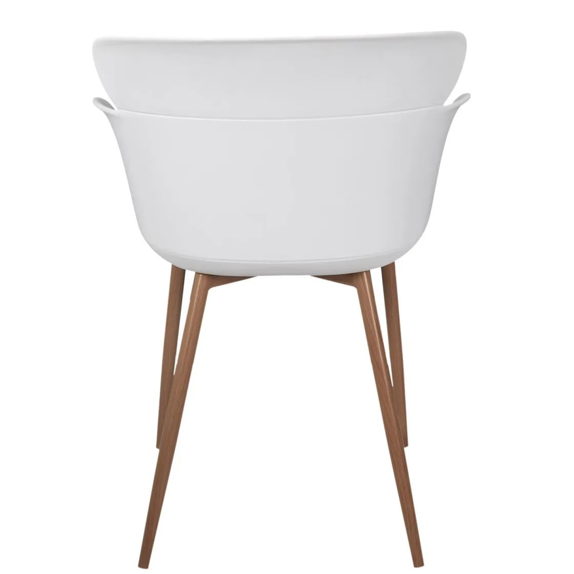 La Chaise Longue Mobilier-FAUTEUIL LORENS BLANC - Lot de 2