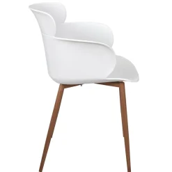 La Chaise Longue Mobilier-FAUTEUIL LORENS BLANC - Lot de 2